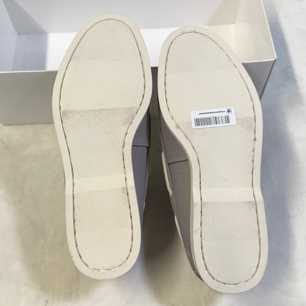 Club Room Men's Elliot Lace-Up Cotton Canvas Boat Shoes- Size 7